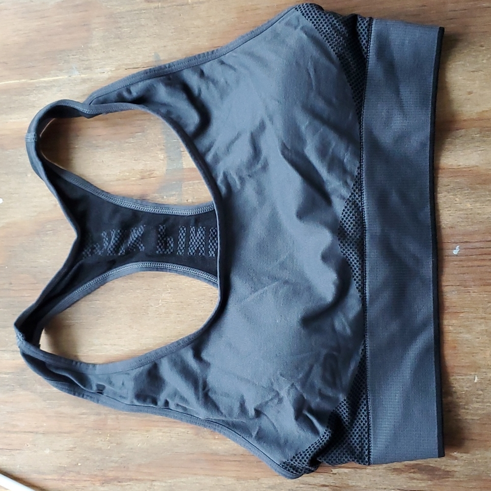 Pink sports bra